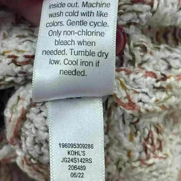 SO Good for Life Cropped Sweater Womens Med Pullover Long Sleeve Chunky Knitted - Picture 5 of 8